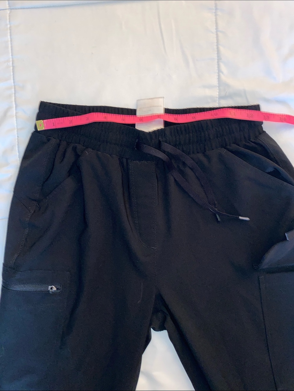 Baleaf Black Cargo Jogger Pants with Drawstring Waist - Picture 13 of 15